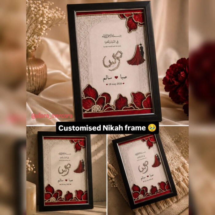 Customised Nikah frame