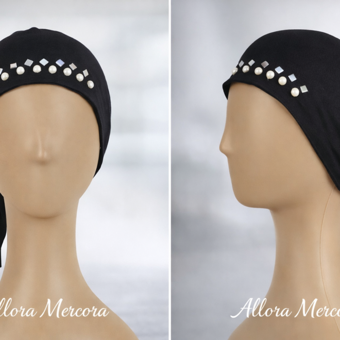 Hijab Cap (pearl and stone work)