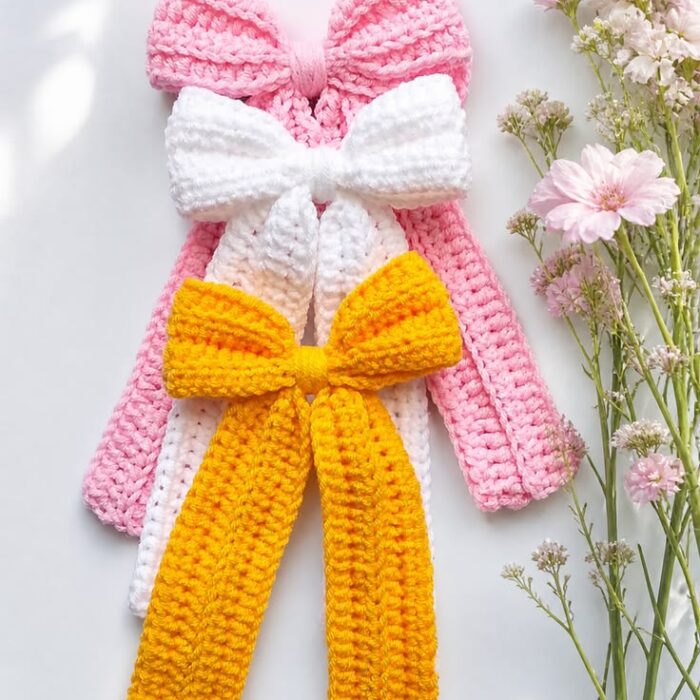 Handmade Crochet Hair Bow